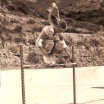 Skateboarding legend, Ellen O'Neal going freestyle, 1977