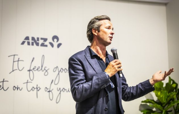 Hamish speaking to ANZ